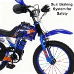 Blaues Offroad-Motorrad, Pedal, Fahrrad für Jungen und Mädchen, 12/16 Zoll, Kinder-Grundmodell, Außenhandel - flohmarkt-deutschland.shop