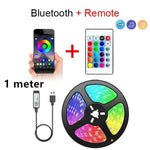 Bluetooth LED Strip Lights Smart SMD 5050 APP Remote Control Flexible Ribbon Diode Lamp Tape TV Backlights Game Room Home Decor - flohmarkt-deutschland.shop