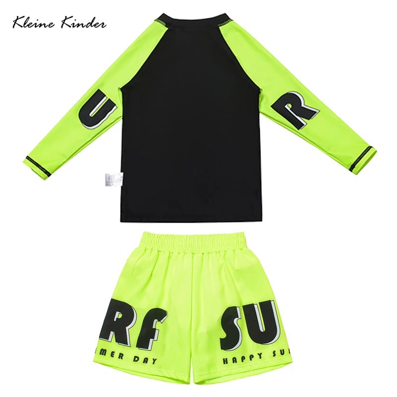Boys Swimwear Anti UV Kids Swimsuit for Boys Long Sleeve Dinosaur Children Swimming Bathing Suit Rash Guard Summer Beach Clothes - flohmarkt-deutschland.shop