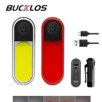 BUCKLOS Bicycle COB Light Set USB Charging High Visibility Taillight 500lm MTB Road Bike Light Lamp Cycling Accessories - flohmarkt-deutschland.shop