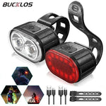 BUCKLOS Fahrradbeleuchtung Vorder- und Rücklichter Fahrradlampe LED-Fahrradlicht Fahrrad-Taschenlampe für Fahrrad Vorder- und Rücklicht Laterne - flohmarkt-deutschland.shop