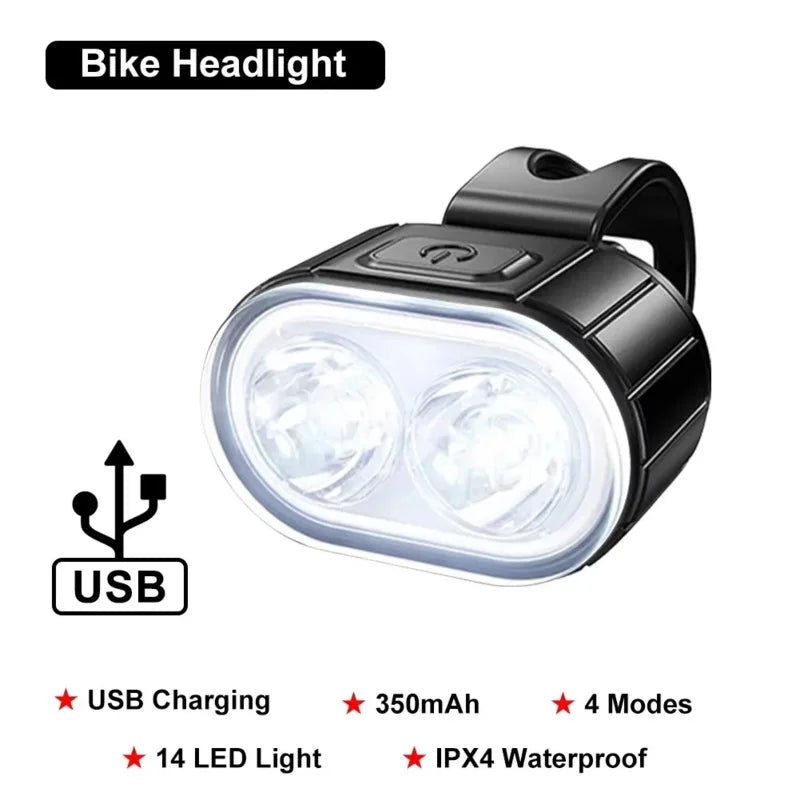 BUCKLOS Fahrradbeleuchtung Vorder- und Rücklichter Fahrradlampe LED-Fahrradlicht Fahrrad-Taschenlampe für Fahrrad Vorder- und Rücklicht Laterne - flohmarkt-deutschland.shop