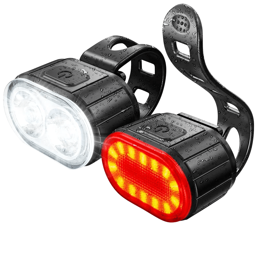 BUCKLOS Fahrradbeleuchtung Vorder- und Rücklichter Fahrradlampe LED-Fahrradlicht Fahrrad-Taschenlampe für Fahrrad Vorder- und Rücklicht Laterne - flohmarkt-deutschland.shop