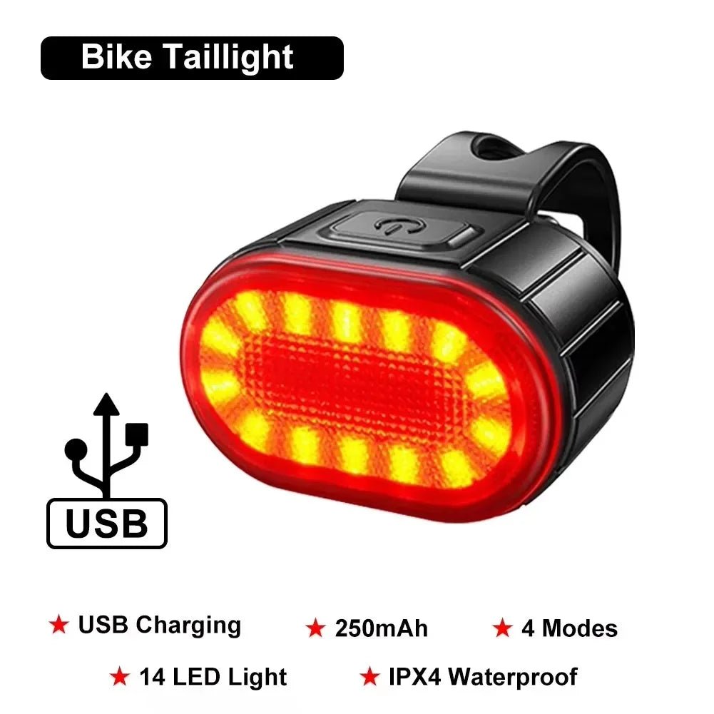 BUCKLOS Fahrradbeleuchtung Vorder- und Rücklichter Fahrradlampe LED-Fahrradlicht Fahrrad-Taschenlampe für Fahrrad Vorder- und Rücklicht Laterne - flohmarkt-deutschland.shop