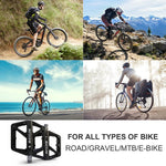 BUCKLOS Fahrradpedal, ultraleichte Pedalplattform für Rennrad, Mountainbike, rutschfeste Nylon-versiegelte Lager, flache Pedale, MTB-Fahrradteil - flohmarkt-deutschland.shop