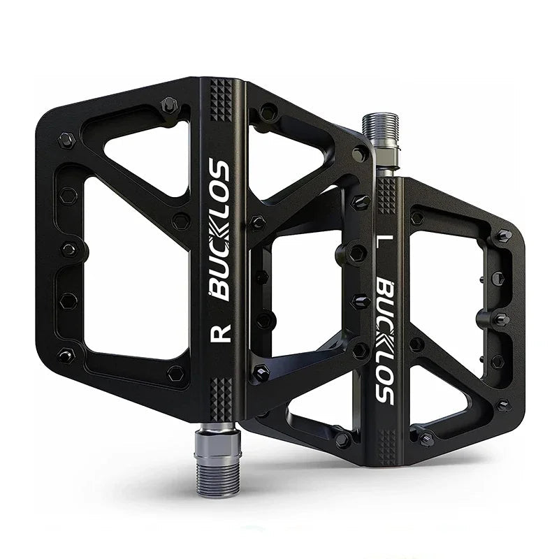BUCKLOS Fahrradpedal, ultraleichte Pedalplattform für Rennrad, Mountainbike, rutschfeste Nylon-versiegelte Lager, flache Pedale, MTB-Fahrradteil - flohmarkt-deutschland.shop