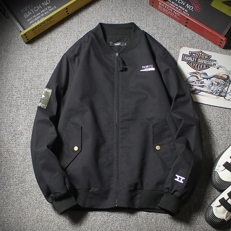 Men's Pilot Jacket Baseball Style for Spring and Autumn