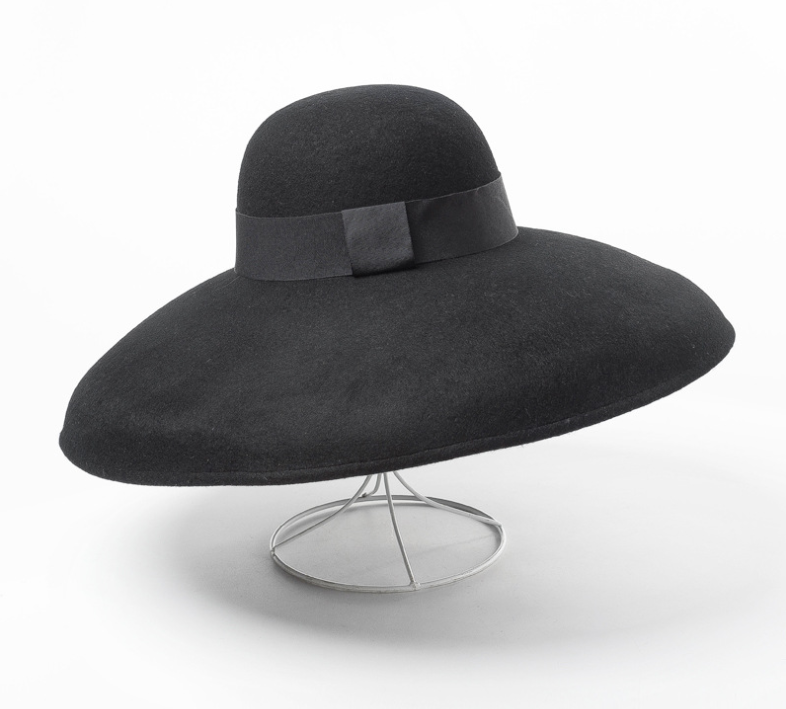 Fashionable Vintage Wide-Brim Wool Felt Hat