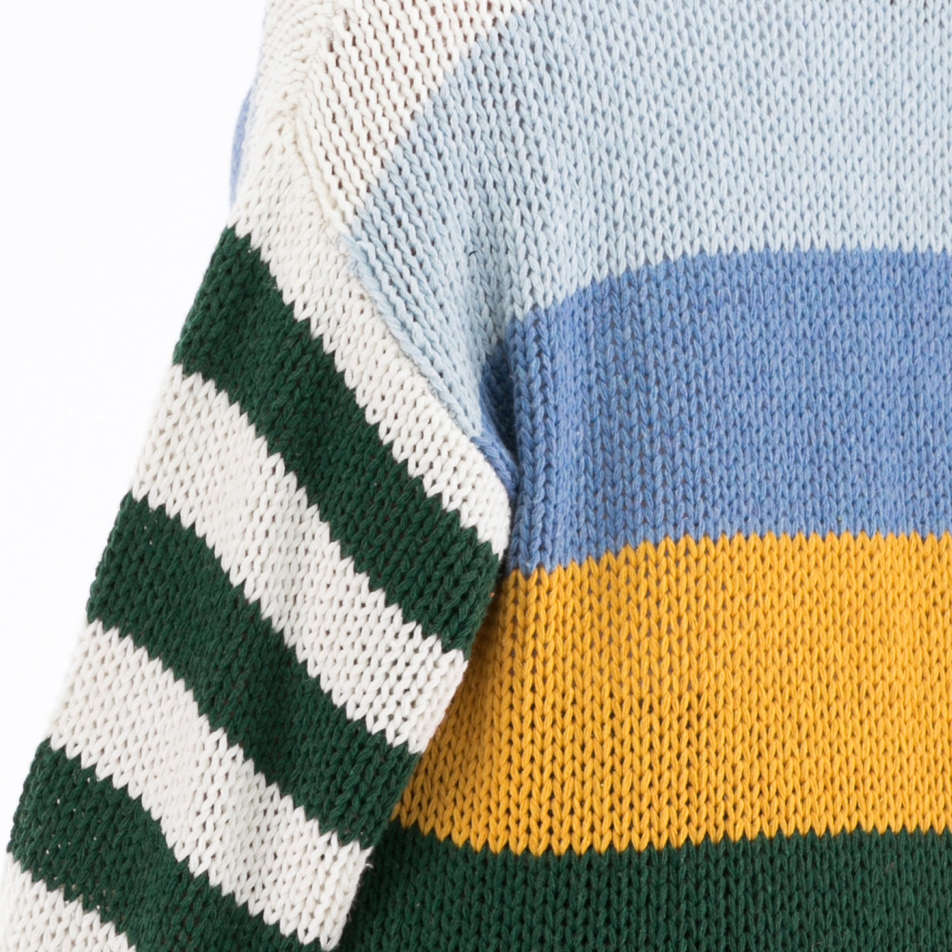 Fashionable Color-Block Loose Casual Knit Cardigan