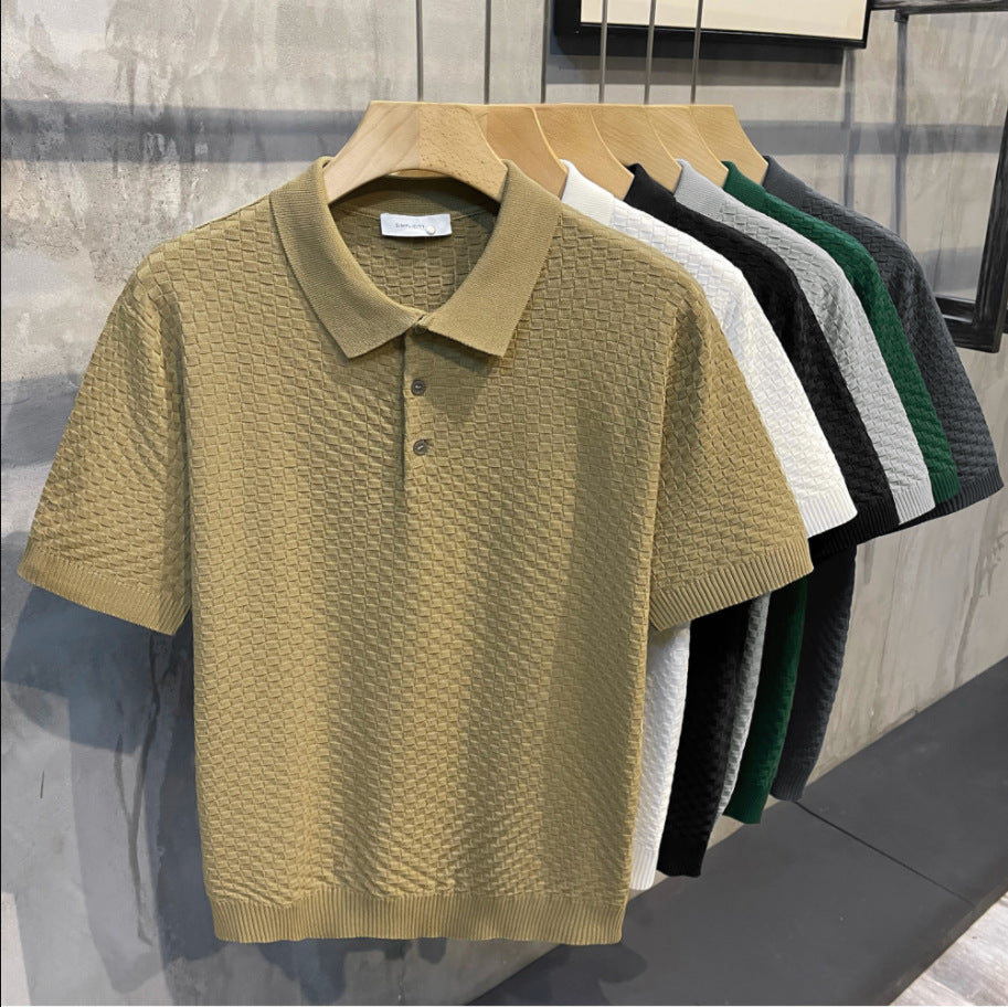 Men's Slim Fit Polo Shirt - Trendy Summer Tee 2023