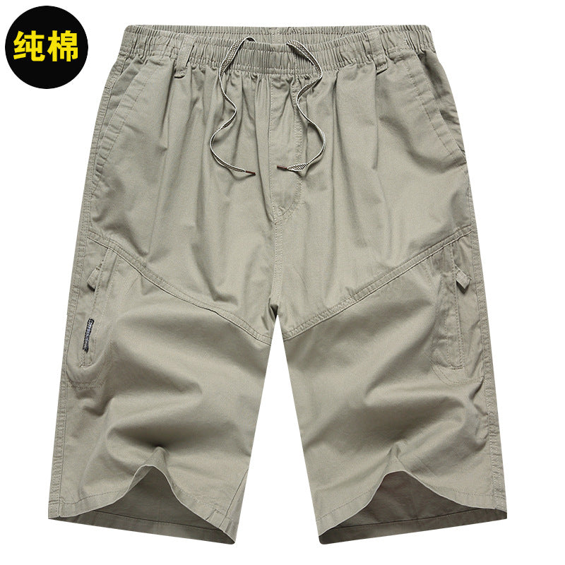 Men's Summer Thin Cotton Cargo Shorts (Loose Fit)