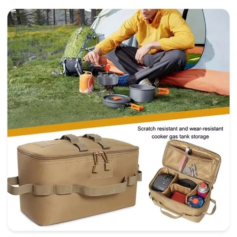 Camping Gaskanister Tasche – Kochgeschirr & Werkzeug Organizer - flohmarkt-deutschland.shop