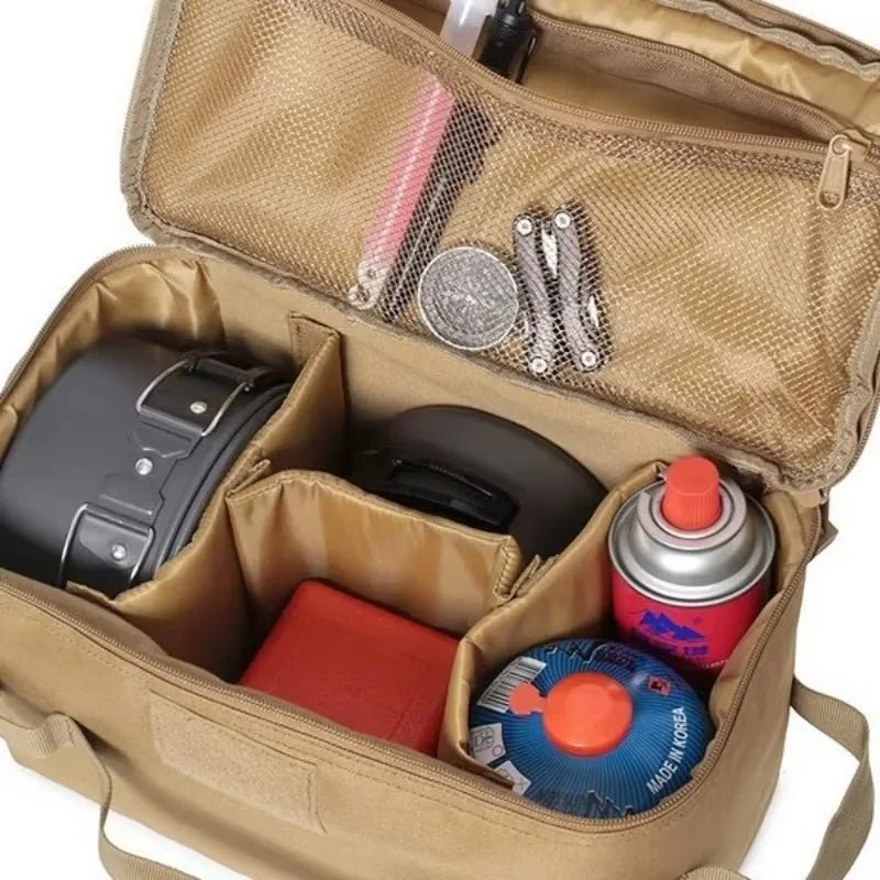 Camping Gaskanister Tasche – Kochgeschirr & Werkzeug Organizer - flohmarkt-deutschland.shop