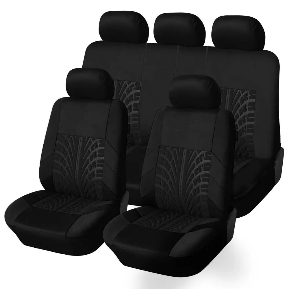Car Seat Covers Full Set Front Split Rear Bench For Car Universal Cloth SUV Sedan Van Automotive Interior Covers - flohmarkt-deutschland.shop
