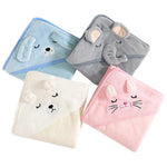 Cartoon-Tier Baby-Badetücher Weiche Kapuzenhandtücher für Neugeborene Kleinkind-Bademantel Warme Schlafwickel für Jungen und Mädchen - flohmarkt-deutschland.shop