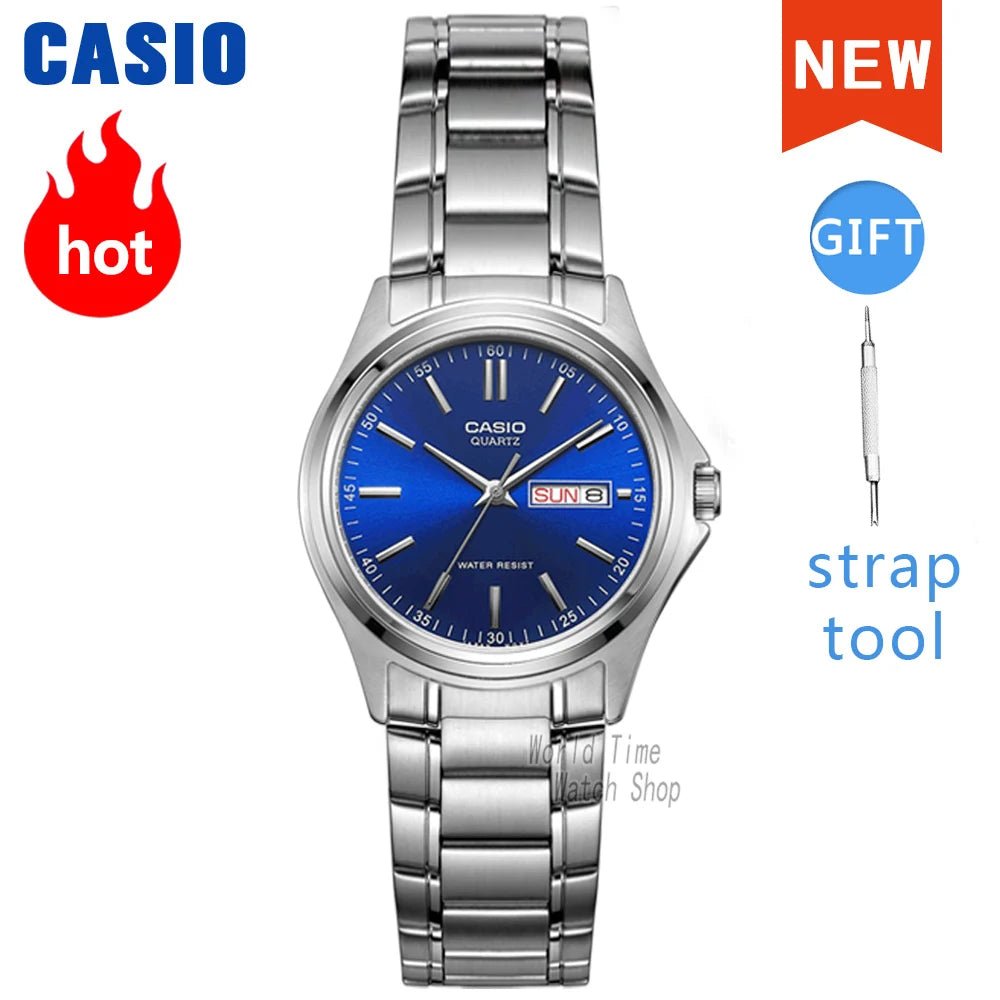 Casio watch men Herrenuhr Schlicht Retro Wochenkalender Doppelkalender Original Casio Top Relogio Digital Sport wasserdicht Quarz Businessuhr Casual Zeigeruhr Sonderangebot reloj de hombre relógio masculino MTP-1239D-2 - flohmarkt-deutschland.shop
