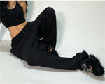 Casual Solide Jogginghose Für Frauen Hohe Taille Spitze Up Lose Jogger Hose Klassische Baggy Streetwear Weibliche Sport Tanz Hose Y2K - flohmarkt-deutschland.shop