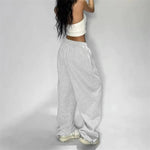 Casual Solide Jogginghose Für Frauen Hohe Taille Spitze Up Lose Jogger Hose Klassische Baggy Streetwear Weibliche Sport Tanz Hose Y2K - flohmarkt-deutschland.shop