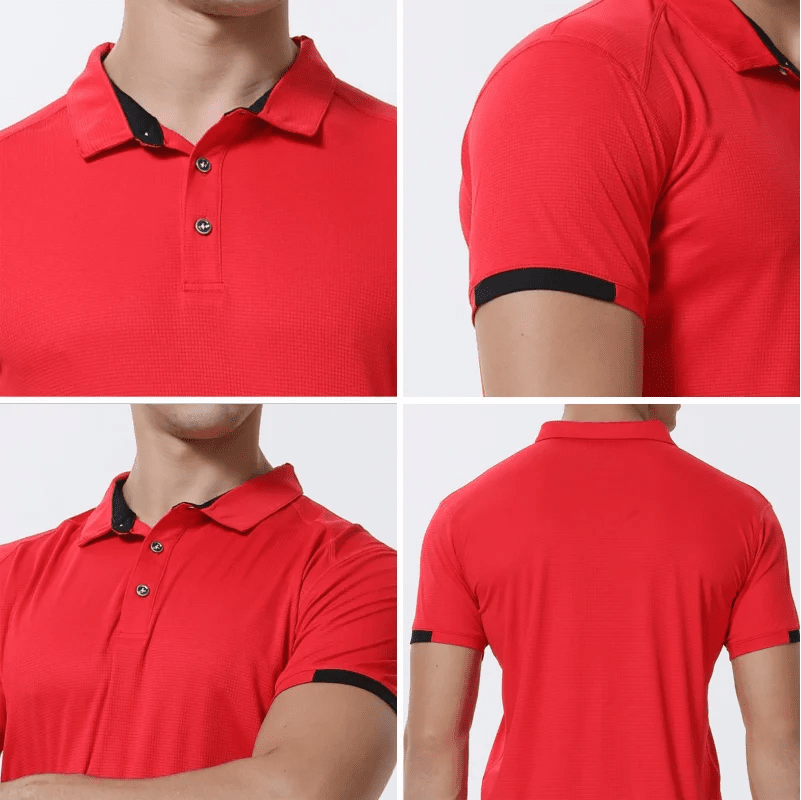 Casual Sports Quick-drying Lapel Short-sleeved POLO Shirt Cycling Suit Fitness Suit For Men - flohmarkt-deutschland.shop