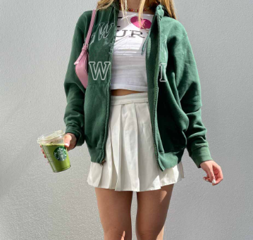 Printed Casual Hoodie Baseball Uniform for Fall/Winter