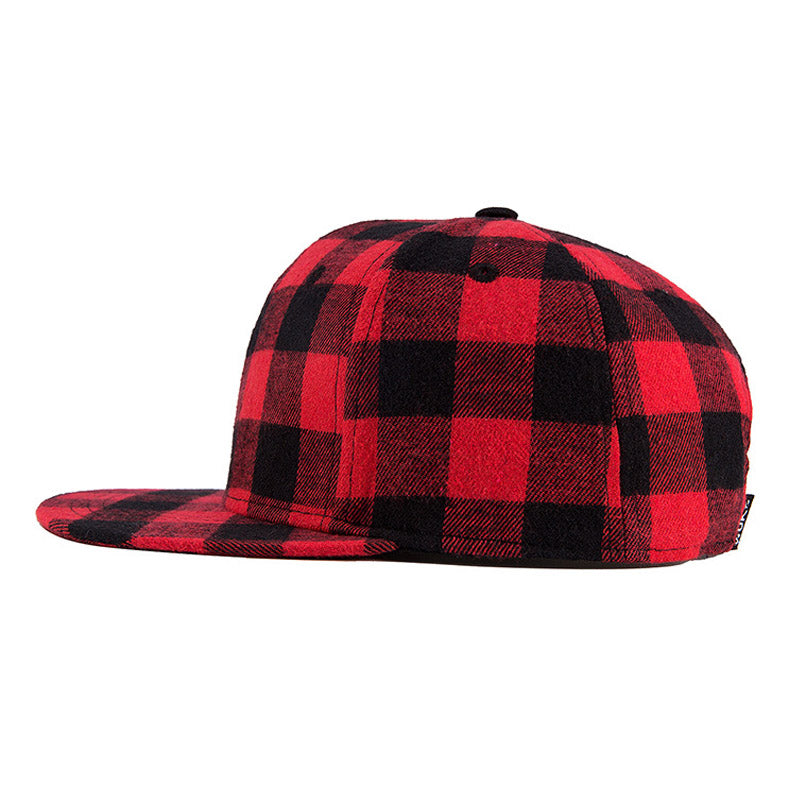 Plaid Sun Hat, Hip-Hop Baseball Cap