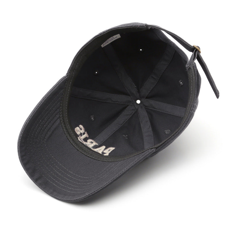 Japanese and Korean Style Spring Autumn Embroidered Cap
