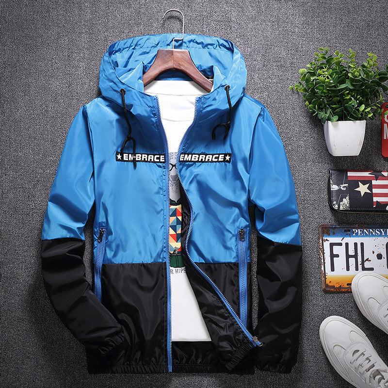 Men's Hooded Jacket for Youth - Casual Windbreaker