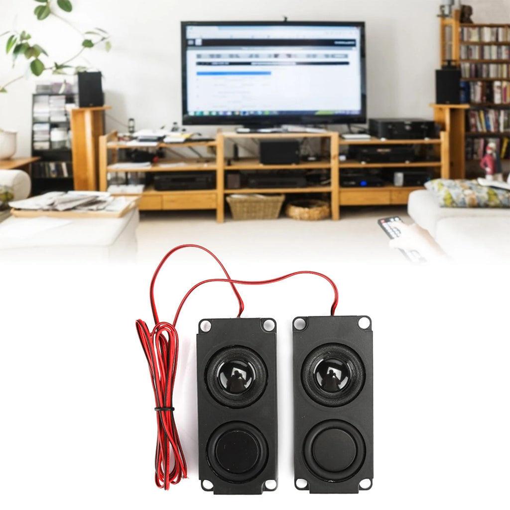 2PCS 8Ω 5W Portable Subwoofer Enclosure 40mm Magnetic Dual-Channel Speaker For TV Monitors Dual-Channel Magnetic Speaker