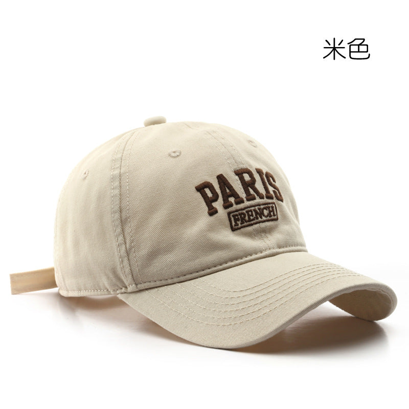 Japanese and Korean Style Spring Autumn Embroidered Cap