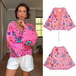 Chic Gestickte Druck frauen Jacke Mode V-ausschnitt Langarm Spitze Up frauen Mäntel 2025, Herbst Neue Dame Streetwear oberbekleidung - flohmarkt-deutschland.shop