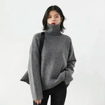 CHIC VEN Koreanische frauen Pullover Lose Rollkragen Pullover Warme Solide Pullover Strickwaren Grundlegende Weibliche Tops Herbst Winter 2022 - flohmarkt-deutschland.shop