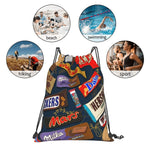 Chocolate Kinder Hershey s KitKat Mars Kinder Portable Shopping Drawstring Backpack Riding Backpack Gym Shoes Drawstring Bags - flohmarkt-deutschland.shop