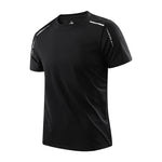 CHRLCK Men's Running Quick Drying T-shirts Breathable Hiking Fishing Tees Soft Elasticity Outdoor Sports Short Shirt Summer - flohmarkt-deutschland.shop