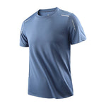 CHRLCK Men's Running Quick Drying T-shirts Breathable Hiking Fishing Tees Soft Elasticity Outdoor Sports Short Shirt Summer - flohmarkt-deutschland.shop