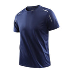 CHRLCK Men's Running Quick Drying T-shirts Breathable Hiking Fishing Tees Soft Elasticity Outdoor Sports Short Shirt Summer - flohmarkt-deutschland.shop