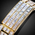 Chronograph Men Quartz Watches Waterproof Rainbow Diamond Luxury Iced Out Watches For Men Gift Dropshipping uhren für herren - flohmarkt-deutschland.shop