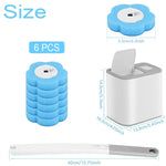 CleanHaus Toilettenbürste Mit Einwegkopf Wandmontage Und Einfachem Kopfwechsel Für Hygienische WC Reinigung - flohmarkt-deutschland.shop