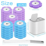 CleanHaus Toilettenbürste Mit Einwegkopf Wandmontage Und Einfachem Kopfwechsel Für Hygienische WC Reinigung - flohmarkt-deutschland.shop