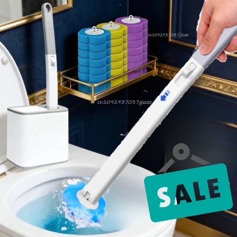 CleanHaus Toilettenbürste Mit Einwegkopf Wandmontage Und Einfachem Kopfwechsel Für Hygienische WC Reinigung - flohmarkt-deutschland.shop