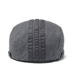 CNTANG Neue Männer Baskenmütze Mode Stickerei Flache Kappe Sommer Visier Für Männliche Mode Vintage Baumwolle Casual Berets Einstellbar - flohmarkt-deutschland.shop