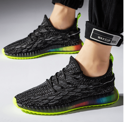 Coconut Shoes Mesh Flyknit Running Sneakers - Leichte Atmungsaktive Laufschuhe Für Jungen Und Mädchen Von 7 Bis 16 Jahren - flohmarkt-deutschland.shop