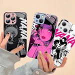 Comic Works N-Nana Anime Cool Tempered Glass For Iphone 14 13 12 11 Pro Mini XS MAX 14Plus X XS XR Fundas - flohmarkt-deutschland.shop