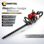 CONENTOOL Benzin Heckenschere 22,5cc 650W 2 Takt Mit 60cm SK5 Messer 8500 Umin - Für Hecken, Büsche Und Garten - flohmarkt-deutschland.shop