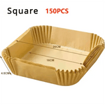 CookEase Air Fryer Rund Papierliner Beidseitig Silikonbeschichtet Für Sauberes Kochen Und Dampfgaren - flohmarkt-deutschland.shop