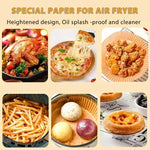 CookEase Air Fryer Rund Papierliner Beidseitig Silikonbeschichtet Für Sauberes Kochen Und Dampfgaren - flohmarkt-deutschland.shop