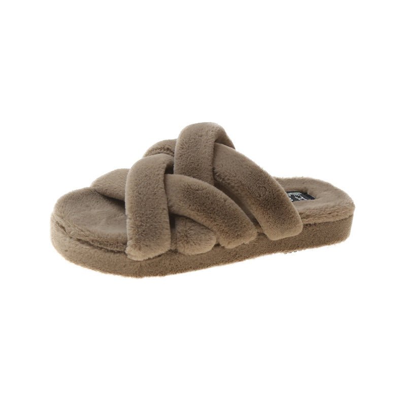 CosyNest Muffin Plüsch Hausschuhe Für Damen - Dicke Bodensohle Und Rutschfeste Profilsohle - flohmarkt-deutschland.shop