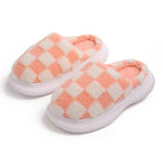 CosyNest Plaid Plüsch Baumwollpantoffeln - Rutschfeste Dicksohle Für Wärme Und Gemütlichkeit - flohmarkt-deutschland.shop
