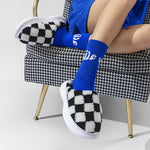 CosyNest Plaid Plüsch Baumwollpantoffeln - Rutschfeste Dicksohle Für Wärme Und Gemütlichkeit - flohmarkt-deutschland.shop