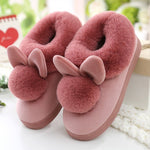 CosyRabbit Kaninchen Plüsch Hausschuhe Damen - Warme Weiche Füße Und Rutschfester Halt Für Kalte Abende - flohmarkt-deutschland.shop