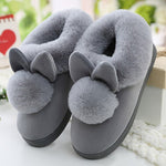 CosyRabbit Kaninchen Plüsch Hausschuhe Damen - Warme Weiche Füße Und Rutschfester Halt Für Kalte Abende - flohmarkt-deutschland.shop